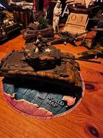 WW2. Sherman tank met bemanning en details. Modelbouw, Verzamelen, Ophalen of Verzenden, Amerika