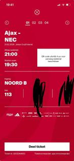 Ajax nec twee tickets, Twee personen, Mei
