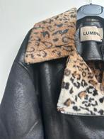 LUMINA vegan leather jas leopardbont gevoerd mt TU, Kleding | Dames, Prato, Italie, LUMINA, -, Verzenden