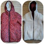 Dikke winterjas - reversible-bruin/rood en beige - maat 140, Ophalen of Verzenden, Meisje, Jas
