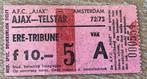 Toegangskaartje Ajax -Telstar seizoen 1972/73, Verzamelen, Verzenden, Gebruikt, Ajax