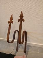 2 oude metalen sier wandhaken, Huis en Inrichting, Woonaccessoires | Kapstokken, Ophalen, Wandhaken, Nieuw, Minder dan 100 cm