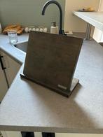 Houten messenblok - magnetisch, Huis en Inrichting, Ophalen, Zo goed als nieuw, 25 tot 50 cm, Minder dan 100 cm