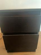 1x IKEA Kullen Nachtkastje - Zwart Bruin, Huis en Inrichting, Ophalen, Gebruikt, Overige materialen