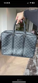 Louis vuitton zwart damier aktetas, Ophalen of Verzenden, Zo goed als nieuw, Zwart