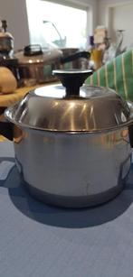 kookpot 1.5 l Silvinox Belgie gebruikt proper, Huis en Inrichting, Keuken | Potten en Pannen, Ophalen of Verzenden, Gebruikt, Aluminium
