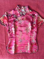 Liang Jing zijden Chinese blouse paars print, Kleding | Dames, Blouses en Tunieken, Paars, Ophalen of Verzenden, Zo goed als nieuw