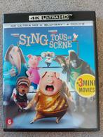 Sing  2 x blu ray + 4k  blu ray ultra hd NL versie, Ophalen of Verzenden, Zo goed als nieuw, Tekenfilms en Animatie