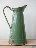 Authentieke Franse emaille kan - Brocante, Ophalen of Verzenden