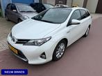 Toyota Auris Touring Sports 1.8 Hybrid Lease dec-2014 Panora, Auto's, Stof, Gebruikt, Start-stop-systeem, Wit