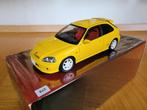 1:18 Honda Civic Type R EK4 Motorhelix Yellow, Verzenden, Zo goed als nieuw, Auto, Overige merken