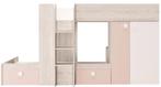 Maxim Multifunctioneel Stapelbed - 90x200 - Oudroze, Ophalen of Verzenden, Nieuw