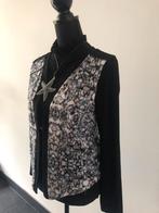 Super gave Juffrouw Jansen vestje mt M, Ophalen of Verzenden, Zo goed als nieuw, Zwart, Lange mouw