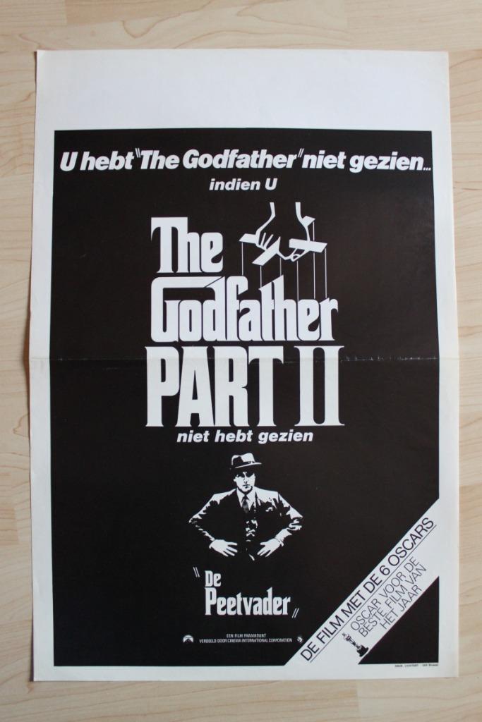 filmaffiche The Godfather 2 Al Pacino filmposter, Verzamelen, Posters, Zo goed als nieuw, Film en Tv, A1 t/m A3, Rechthoekig Staand