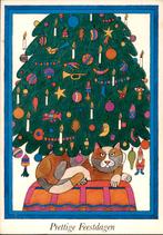 VHK, kind onder versierde kerstboom, Alfons van Heusden, Verzenden, 1980 tot heden, Gelopen, Feest(dag)