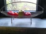 fruitschaal draadstaal vintage1960, Overige materialen, Gebruikt, Schaal, Ophalen of Verzenden