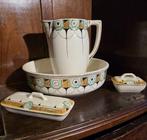 Vintage OCH Belgie Art Deco Wasbak Set, Ophalen