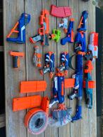 11 Nerf geweren met accessoires, Kinderen en Baby's, Speelgoed | Buiten | Actiespeelgoed, Ophalen, Zo goed als nieuw