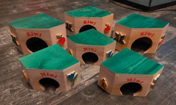 6 nieuwe huisjes voor bijv muisjes of dwerghamsters beschikbaar voor biedingen