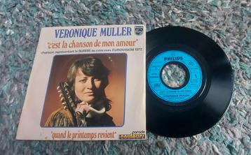 Eurovisie songfestival 1972 Zwitserland. Veronique Muller beschikbaar voor biedingen