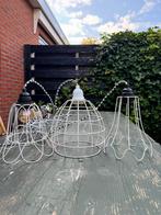 3 leuke witte draadlampjes aan zwart/wit snoer, Ophalen, Zo goed als nieuw, Minder dan 50 cm