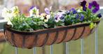 Nieuwe gietijzer bloembakken 24 x 120 cm, Tuin en Terras, Bloembakken en Plantenbakken, Tuin, Minder dan 30 cm, 100 cm of meer