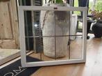 Brocante Glas in lood raam/Kastdeur, Doe-het-zelf en Verbouw, Kozijnen en Schuifpuien, Gebruikt, Raamkozijn, Inclusief glas, 75 tot 150 cm