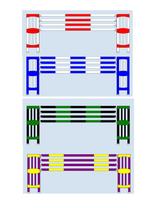 Complete hindernis kunststof, 4 balken. Outlet, 30% korting, Ophalen of Verzenden, Zo goed als nieuw, Springen