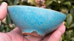 Bonsai pot licht blauw geglazuurd Japans 11x7,1x4,4, Ophalen of Verzenden, Zo goed als nieuw, Overige vormen, Aardewerk