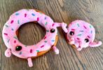 Handgemaakt Donut moeder kind Pop beer Popje mama bear teddy, Verzenden, Zo goed als nieuw, Stoffen beer, Overige merken
