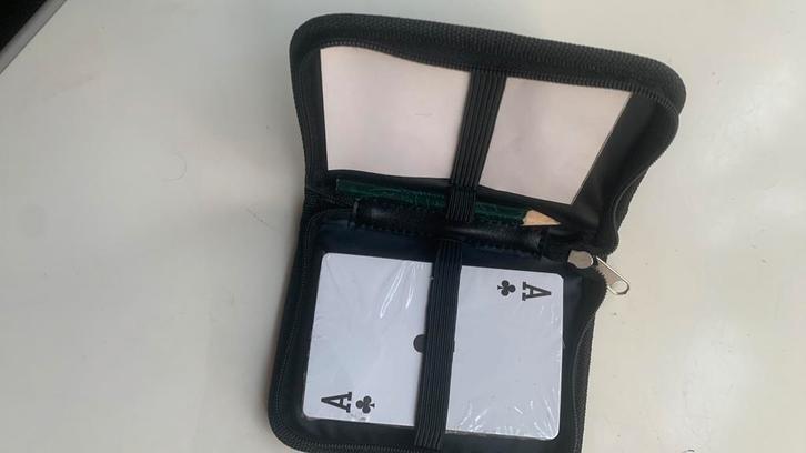 Nieuw Reiskaartspel in etui met rits, Hobby en Vrije tijd, Gezelschapsspellen | Kaartspellen, Nieuw, Ophalen of Verzenden