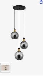 Hanglamp 3 drie glazen ballen, Huis en Inrichting, Lampen | Hanglampen, Ophalen of Verzenden, Zo goed als nieuw, Minder dan 50 cm