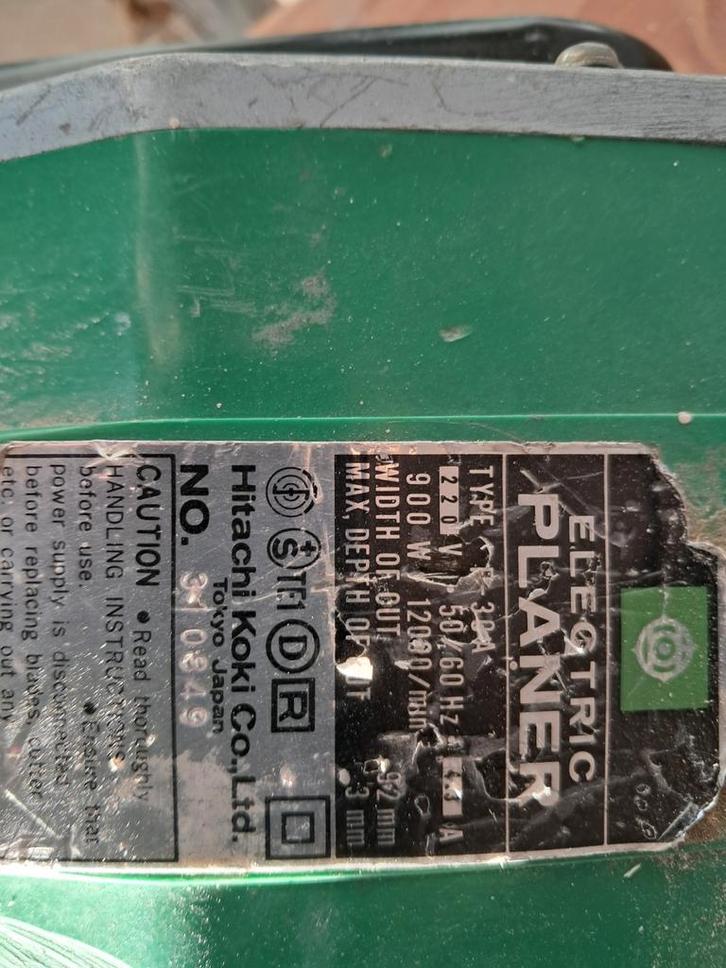 Hitachi Elektrische Schaafmachine - Gebruikt, Doe-het-zelf en Verbouw, Motoren, Gebruikt, Elektromotor, 1800 rpm of meer, Ophalen