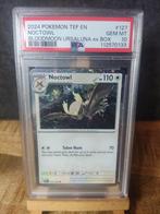 Pokemon Noctowl promo holo swirl psa 10, Ophalen of Verzenden, Zo goed als nieuw, Losse kaart, Foil