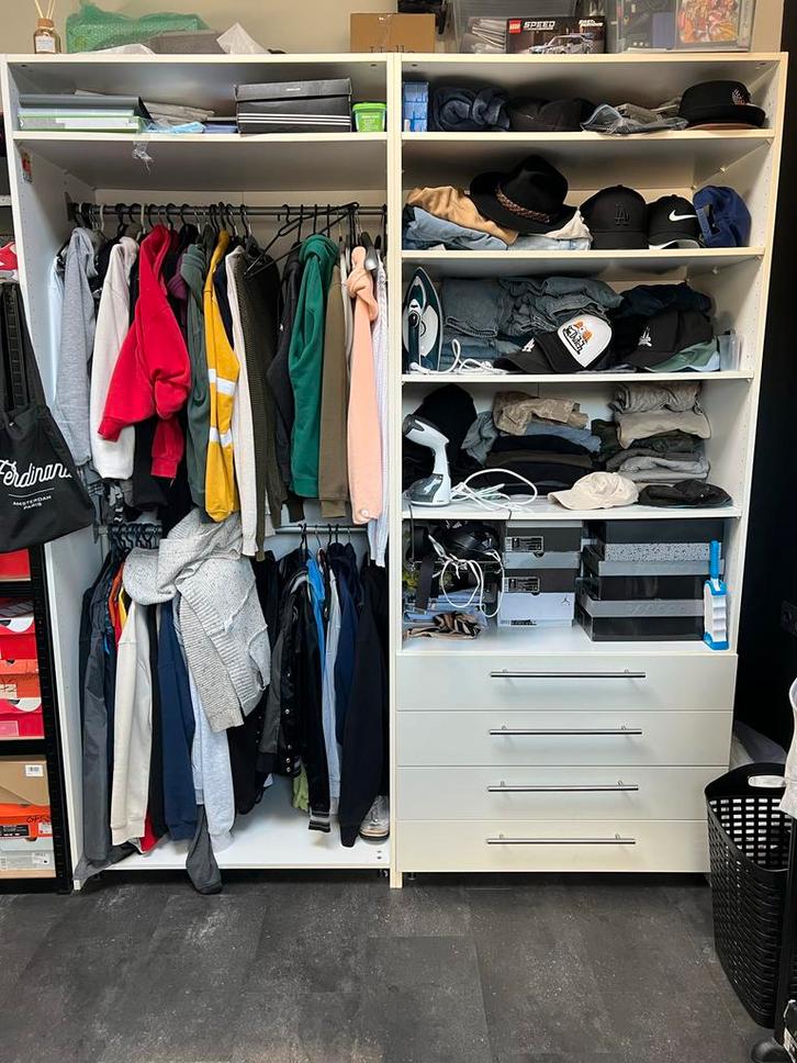 Ikea Pax kledingkast, Huis en Inrichting, Kasten | Kledingkasten, Gebruikt, 200 cm of meer, 150 tot 200 cm, 50 tot 75 cm, Met lade(s)