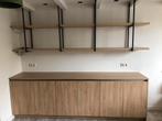 Dressoir keukenkast incl gietijzeren wandrek, Huis en Inrichting, Keuken | Keukenelementen, Ophalen, Zo goed als nieuw, 200 cm of meer