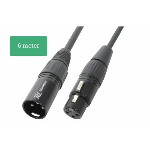 PD Connex Professional XLR - XLR-Verlengkabel 6 Meter, Audio, Tv en Foto, Audiokabels en Televisiekabels, Gebruikt, Luidsprekerkabel