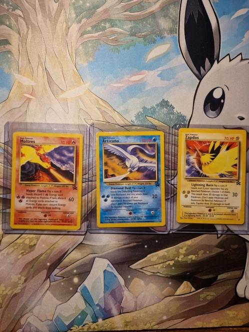 Zapdos, Moltres en Articuno Legendary birds promo 21 22 23, Hobby en Vrije tijd, Verzamelkaartspellen | Pokémon, Zo goed als nieuw