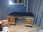 Antiek Notaris Bureau - Goud & Zwart, Huis en Inrichting, Ophalen of Verzenden, Gebruikt, Bureau