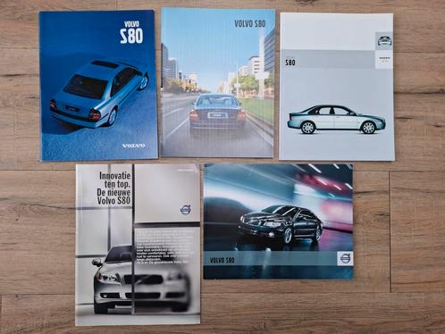 Set van 5 Volvo S80 folders, Boeken, Auto's | Folders en Tijdschriften, Zo goed als nieuw, Volvo, Ophalen of Verzenden