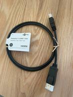 DisplayPort to HDMI kabel 1 meter Goobay 64839, Computers en Software, Pc- en Netwerkkabels, Ophalen of Verzenden, Nieuw