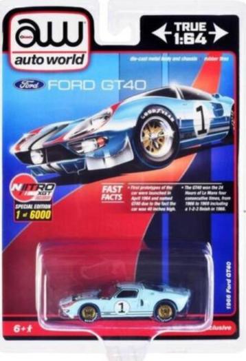 1966 Ford GT40 van Auto World 1/64 nr. 1 beschikbaar voor biedingen