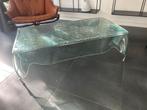 Design Italiaanse glazen salontafel, Huis en Inrichting, Ophalen, 100 tot 150 cm, 50 tot 100 cm, Minder dan 50 cm