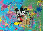 Valera- Mickey Mouse & Goofy- Handgeschilderd- Uniek, Ophalen of Verzenden