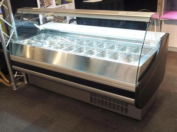 koeltoonbank met bakken circa 6.5 meter met omlijsting, Zakelijke goederen, Horeca | Keukenapparatuur, Koelen en Vriezen, Ophalen