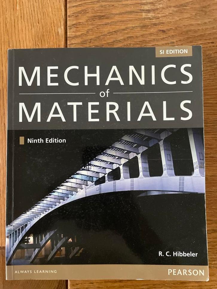 Mechanics of Materials, Hibbeler, 9th Edition, Boeken, Studieboeken en Cursussen, Gelezen, HBO, Beta, Ophalen of Verzenden