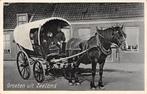 Walcheren Huifkar met paard Klederdracht, Ophalen of Verzenden, 1920 tot 1940, Ongelopen, Zeeland