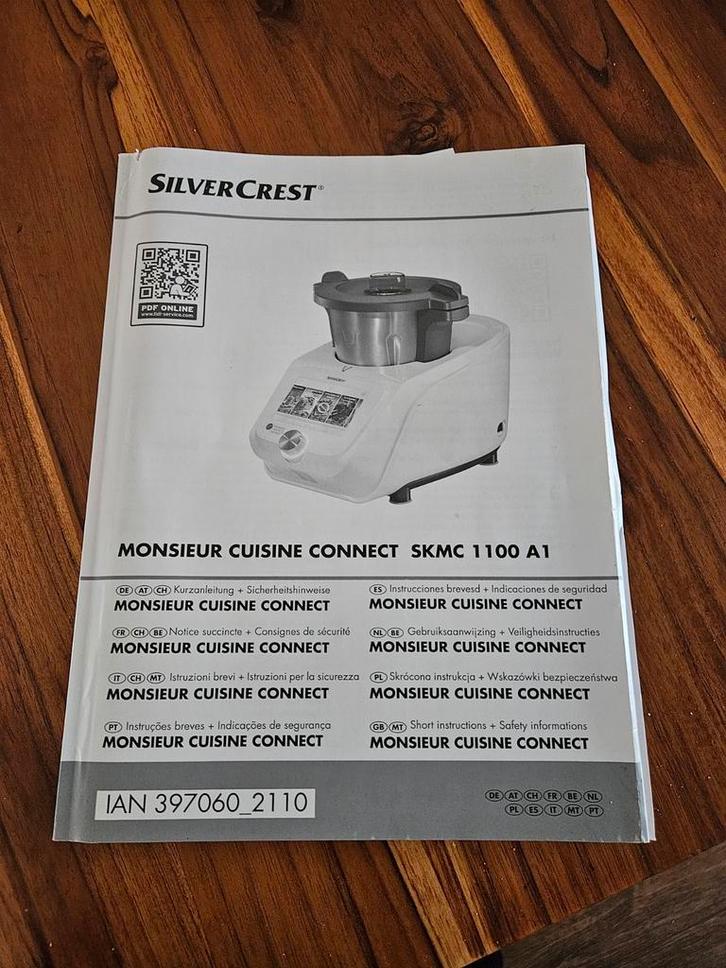 Silvercrest Monsieur Cuisine Connect - Keukenmachine, Witgoed en Apparatuur, Keukenmixers, Gebruikt, 2 tot 3 liter, 3 snelheden of meer