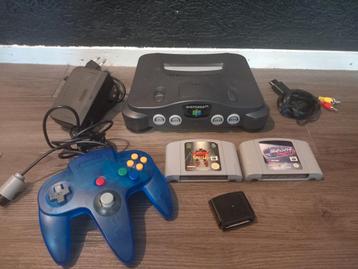 N64 met controller & 2 games & Jumperpack  beschikbaar voor biedingen