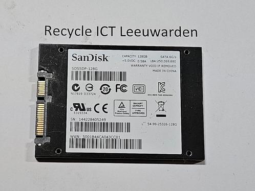 Sandisk 128gb laptop ssd hdd hardeschijf, Computers en Software, Harde schijven, Gebruikt, Laptop, Intern, SSD, SATA, Ophalen of Verzenden
